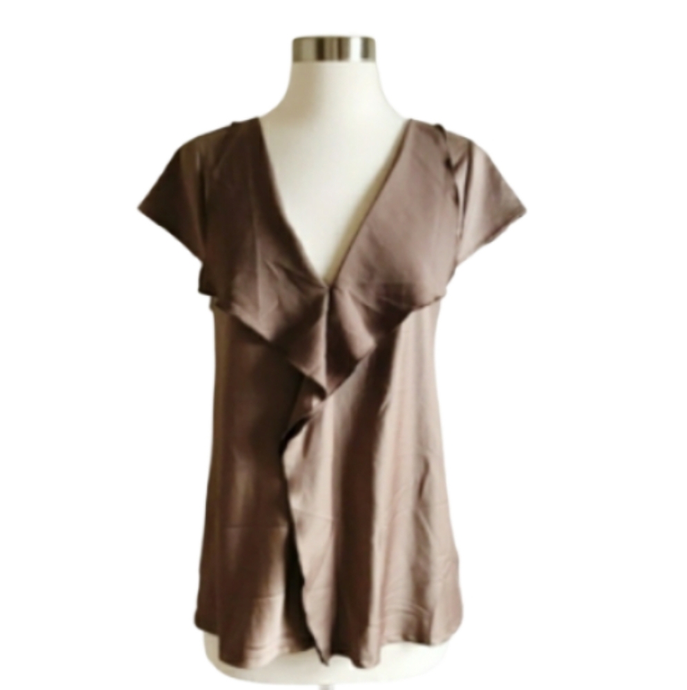 •MEADOW RUE•cascade ruffle top anthropologie